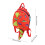 Children's Dinosaur Backpack Red 4