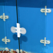 40PCS PVC Aquarium Fish Tank Separator Clips Support, White