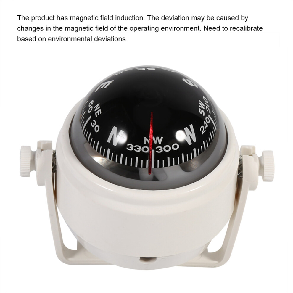Multi Purpose Deck Compass White