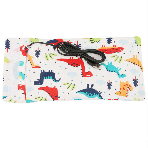 USB Baby Bottle Warmer Cover Insulation Dinosaur Pattern 28cm 1