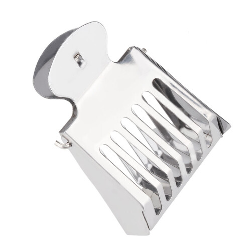Stainless Steel Queen Bee Catcher Clip - Durable 2cm Opening, Silver 2