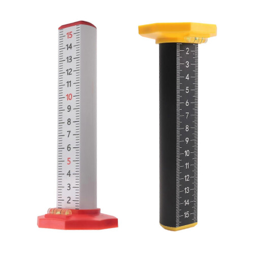 2Pcs Ceiling and Floor Tile Height Ruler, Measuring Ruler with Magnetic Base, Measuring Ruler, Suspended Ceiling 2