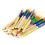50Pcs Rainbow Color Pencil 4 σε 1 Χρωματιστά μολύβια για Σχέδιο Ζωγραφικής Χαρτικά 4