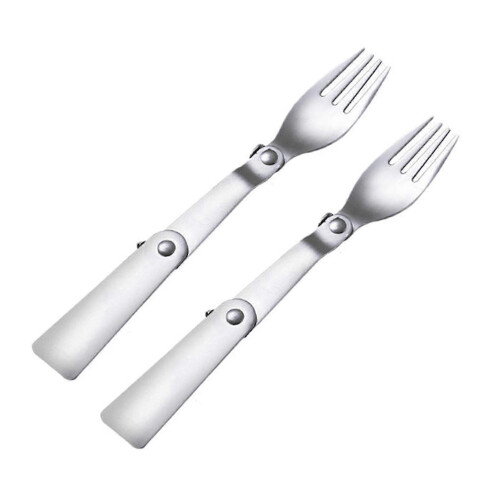 Portable Folding Fork Multipurpose Stainless Steel Tableware Practical Kitchen Gadgets For Home Camping Picnic New