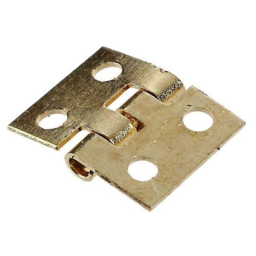 12 Stück 1/12 Miniaturmöbelschrank Mini-Scharniere – Goldene 2