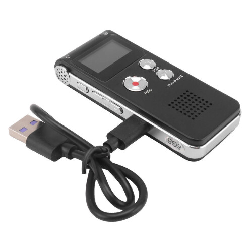 Paranormale Geisterjagdausrüstung Digital EVP Sprachgerät USB US 8GB (Schwarz) 1