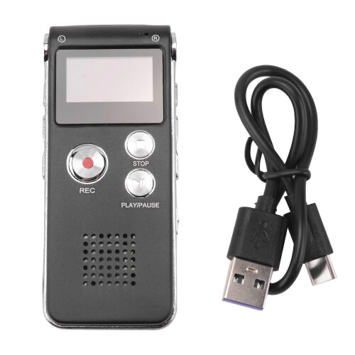 Paranormale Geisterjagdausrüstung Digital EVP Sprachgerät USB US 8GB (Schwarz) 2