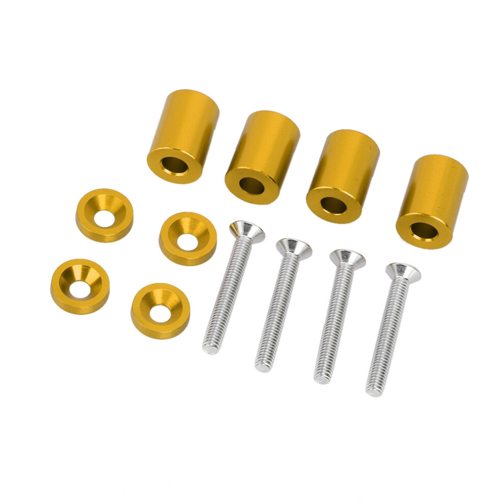 Aluminum Alloy Engine Hood Spacer Risers 6Mm Kit Gold 7621393237243