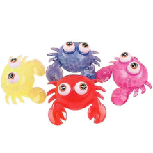 Crab Squeeze Toy Flexible Elastische Antistressbälle Farbige Kneifspielzeug Stressentlüftungsspielzeug Fidget Squishes Dekompression Spielze