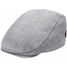 (Light Grey) Royal Stallion Cotton Summer One Size Flat Cap