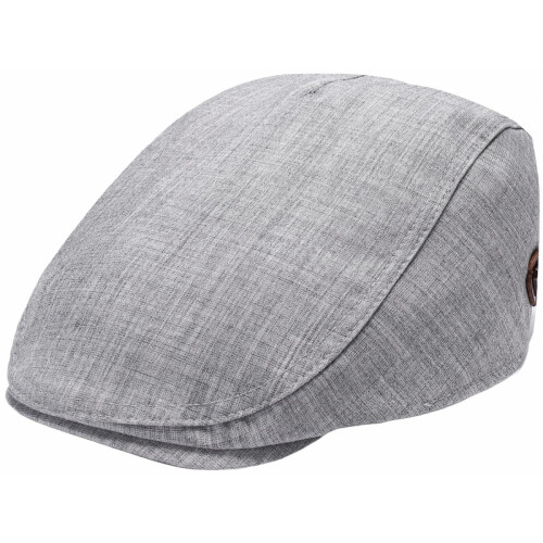 (Light Grey) Royal Stallion Cotton Summer One Size Flat Cap