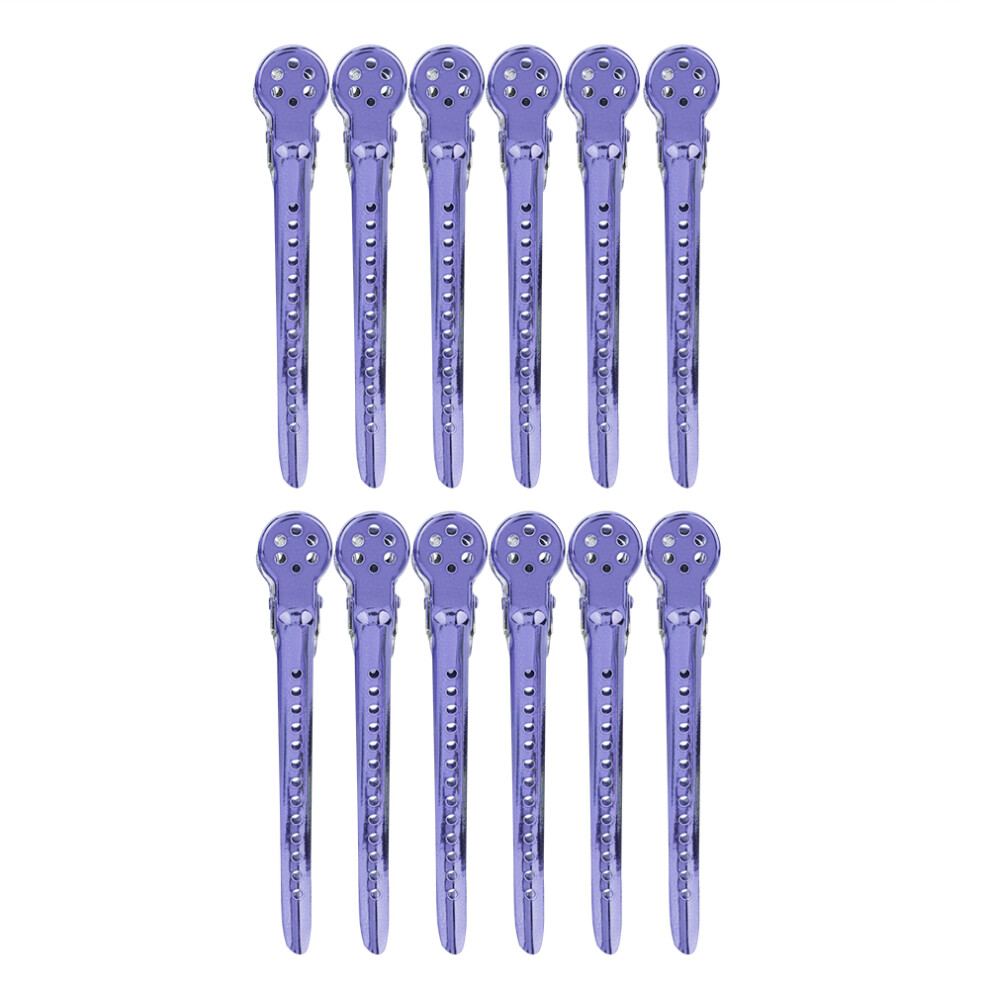 Purple Hair Sectioning Clips 12