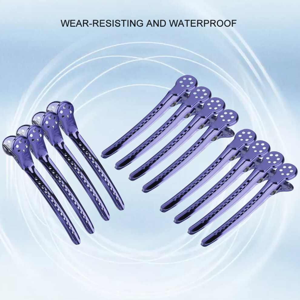 Purple Hairdressing Section Clips