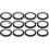 12 Whiteboard Markierung Klebeband Schwarz Robust Pet 1