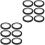 12 Whiteboard Markierung Klebeband Schwarz Robust Pet 2