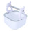 White Plastic Bird Perch Stand with Tray for Parrot Training 1