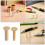 20Pairs DIY Copper Handle Fasteners Precision Locking Rivet Set 4