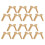 20Pairs DIY Copper Handle Fasteners Precision Locking Rivet Set 10