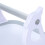 White Plastic Bird Perch Stand with Tray for Parrot Training 5