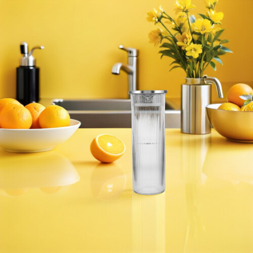 Acrylic Beverage Carafe with Lid for Hot and Cold Drinks 2