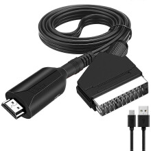 WIISTAR HDMI-kompatibilis SCART adapter videó audio átalakító PAL/NTSC HD TV DVD doboz jel felmérő átalakító kiegészítők