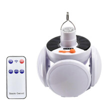 Solarenergie-Campinglampe USB wiederaufladbare LED-Fernsteuerung Faltbare Laterne tragbare Notfalllampe