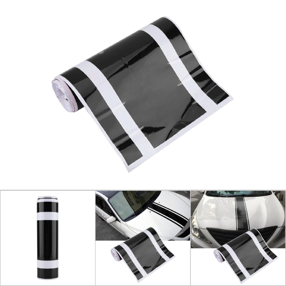 Self-Adhesive Car Body Hood Scratch Cover Decal Tape (Universal) Black 3761393238780