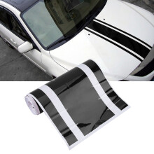 Car Engine Hood Decorative Scratch Cover Black