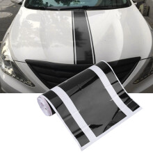 Black PVC Car Bonnet Scratch Cover Sticker