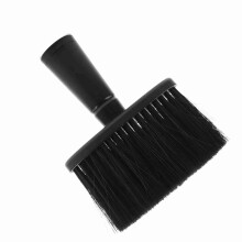 Portable Hair Dust Cleaning Brush for Face & Neck - Compact Sweeper Black