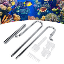 Stainless Steel Aquarium Surface Oil Skimmer Pipe 16/22 mm Adjustable
