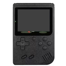 Draagbare retro mini-videogameconsole 8-bit handheld spelspeler ingebouwde 400 games AV OUT spelconsole zwart