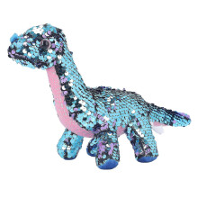 Pailletten-Dinosaurier-Spielzeug, wendbare Glitzer-Pailletten, Stofftier für Kinder, Fest-Geburtstagsgeschenk