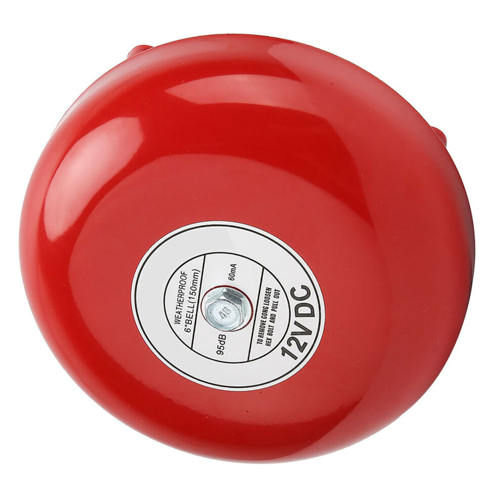 64Mm Carbon Steel Electric Bell 95Db Internal Strike Dc12v Sturdy Loud 8741393241886