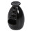 Ceramic Backflow Incense Burner Holder Stand Cones 11x6.5cm Black 5