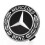 Κεντρικά καπάκια τροχών Mercedes-Benz 75mm, Μαύρα, 4τμχ - Καπάκια πλήμνης Wheat Spike 2