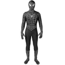 Schwarzes/Rotes Tobey Maguire Spiderman-Kostüm – Perfekt für Cosplay-Halloween (Erwachsene/Kinder)