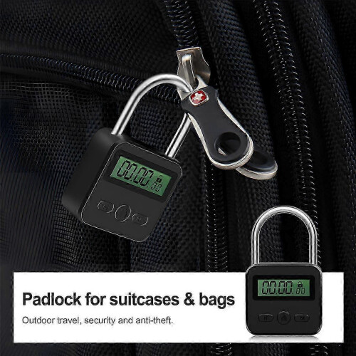 Metal Timer Lock LCD Display Multi-Function Electronic Time 99 Hours Max Timing USB Rechargeable Tim 2