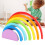 Natural Wood Rainbow Bridge Blocks 6