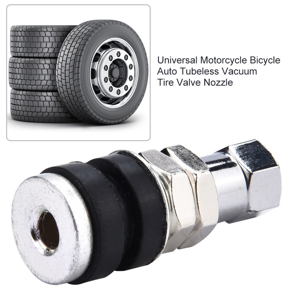 50Pcs Universal Brass Tire Valve Nozzle For Motorcycle Bicycle Car Â Silver 9401393304750