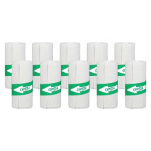 10 Stück Mini Thermodrucker Aufkleberpapier Selbstklebende Etiketten Schwarz-Weiß für alle Drucker bis zu 57x30mm