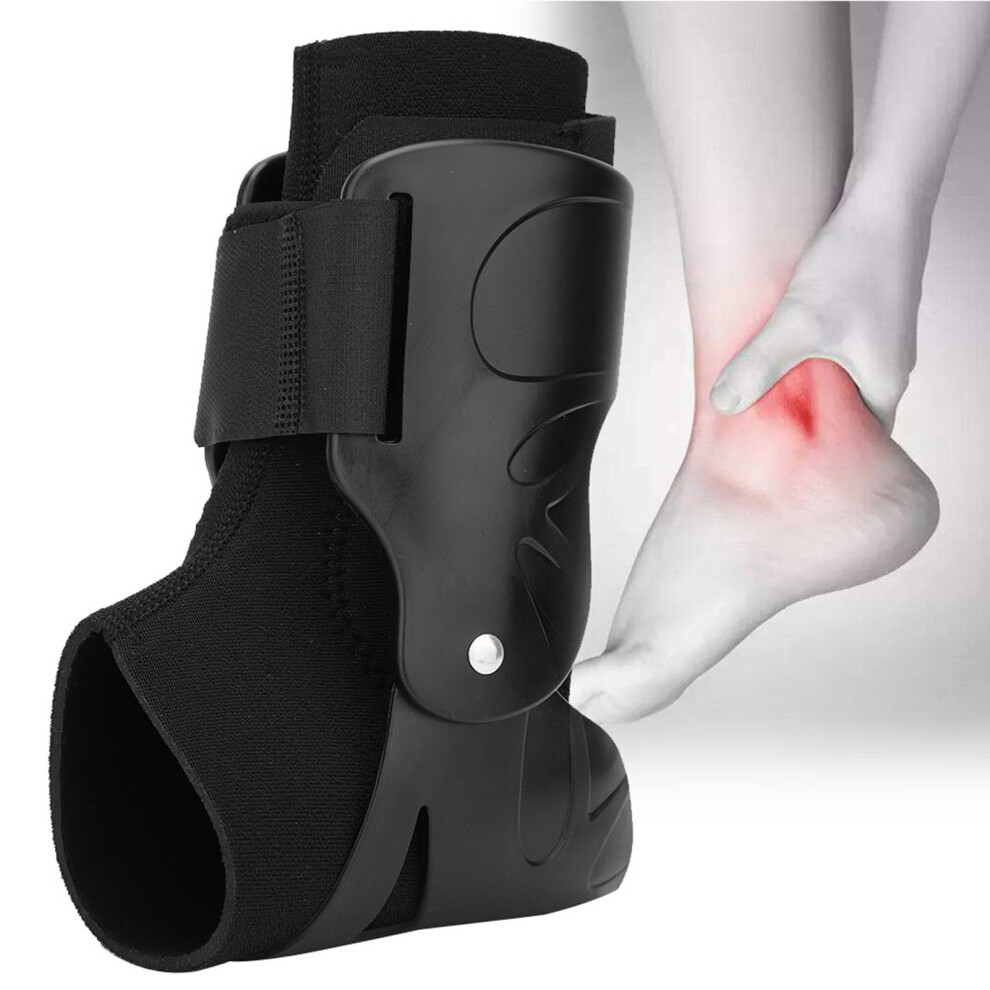 Black Ankle Support Brace Compression - Breathable Elastic Ankle Guard Strap