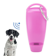 Pink Pet Puppy Clicker Whistle Dog Training Keyring, Compact & Durable