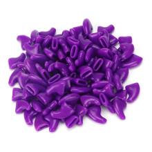 100pcs Cat Nail Caps PVC Soft Grooming Accessories in Purple M