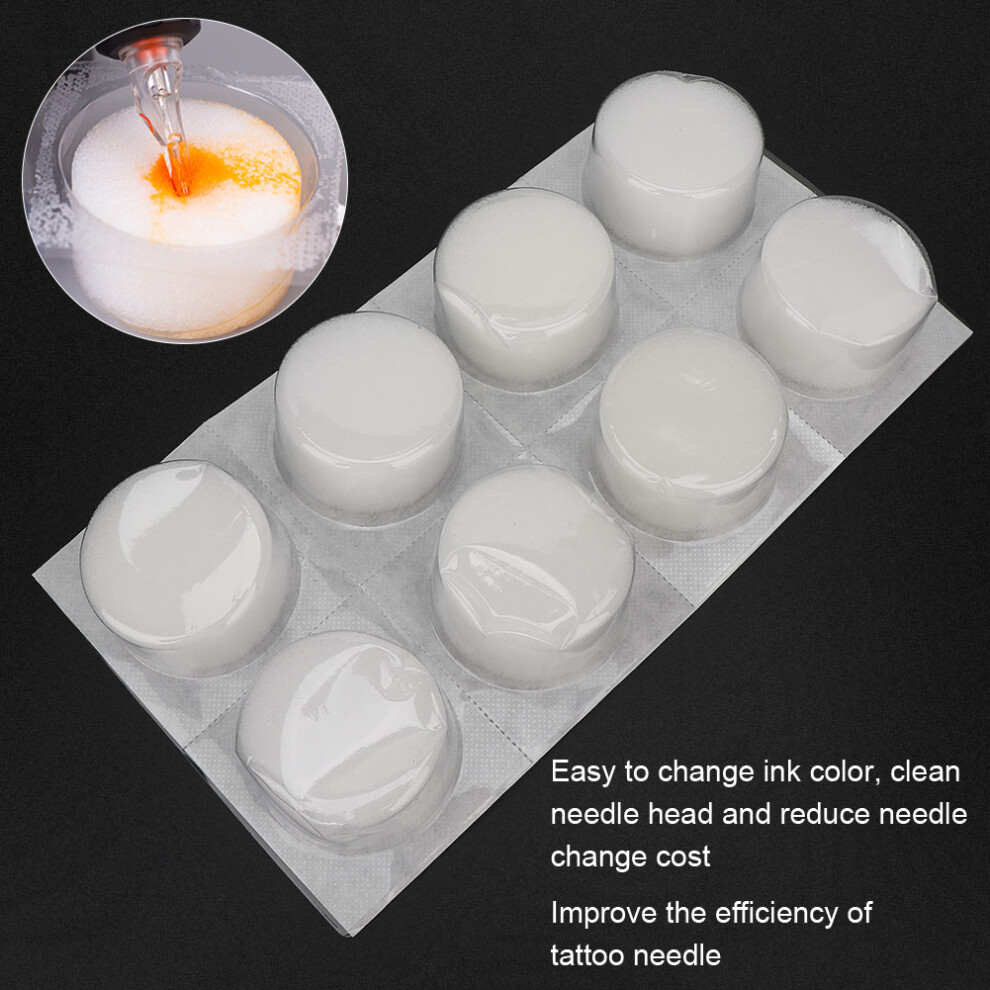 Disposable Tattoo Needle Dip Foam Cup 24pcs, 50mm Diameter