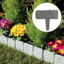 10PCS Collapsible PP Plastic Garden Edging Fence 25x23cm Weatherproof