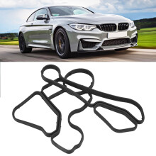 Set Engine Oil Filter Housing Gasket for BMW 11428637820 11428637821