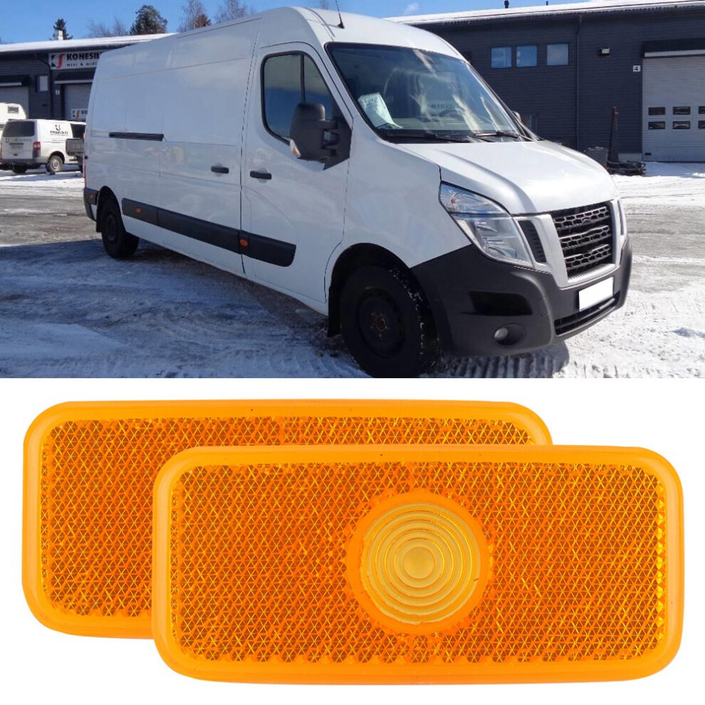 Pair Car Side Marker Lamp Lens Cover For Ford Transit Mk6 Mk7 1671689 Light 3671393249443