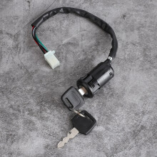 4 Wire Ignition Switch with 2 Keys for 50-250CC Motorbikes ATV Quad Black