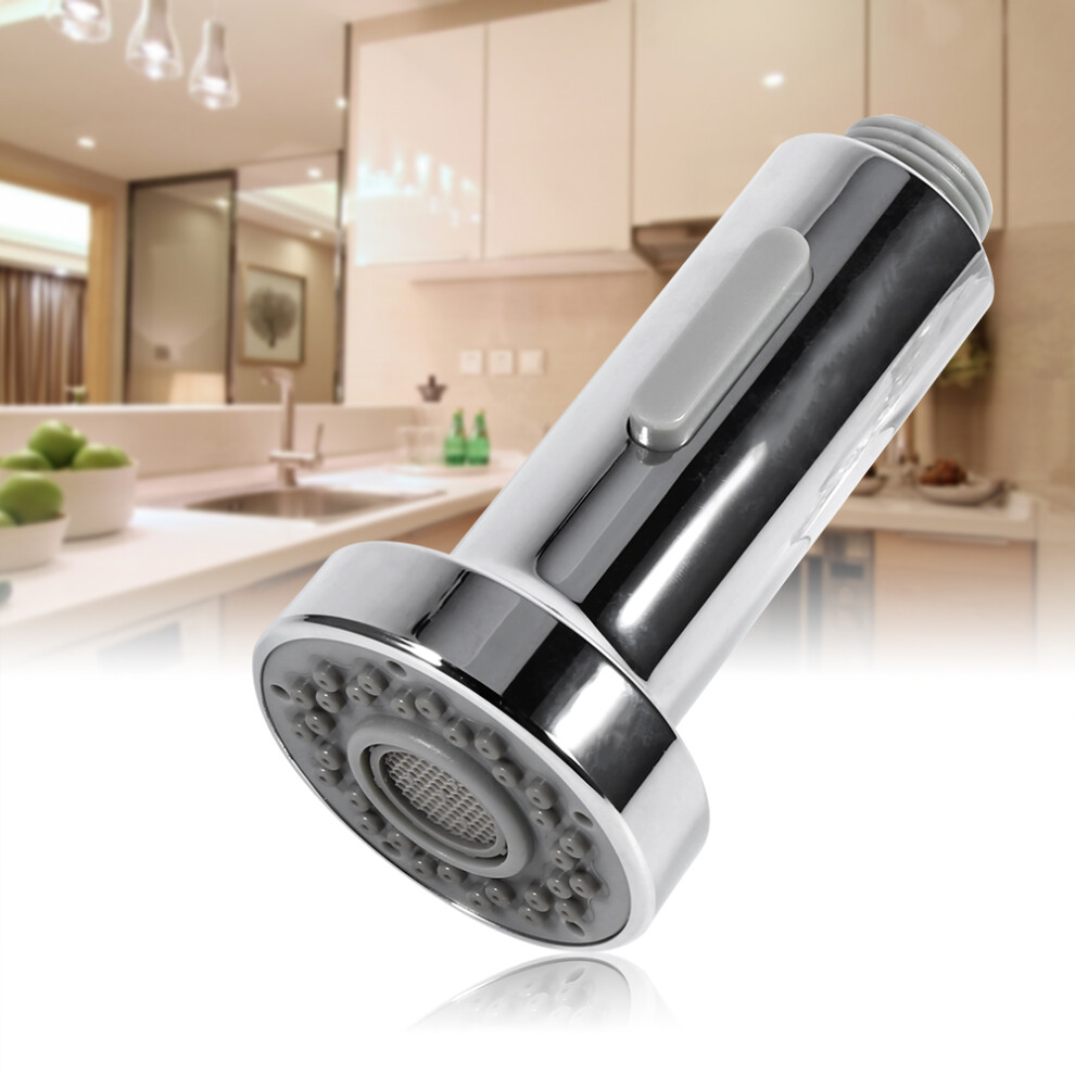Durable Chrome Dual Mode Kitchen Faucet Spray Head 5.5X10cm 7891393310080
